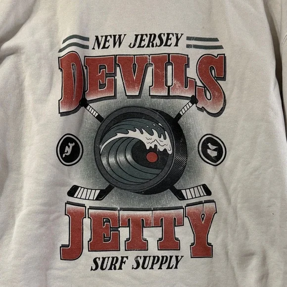 New Jersey Devils x Jetty Cream Hoodie - Picture 6 of 7